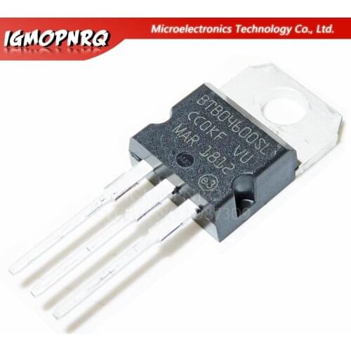 5pcs BTB04-600SL BTB04-600 BTB04 Triacs 4 Amp 600 Volt TO-220 new original