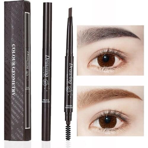 Lameila Double-head Automatic Eyebrow Pencil Waterproof Sweat-proof 6 Colors
