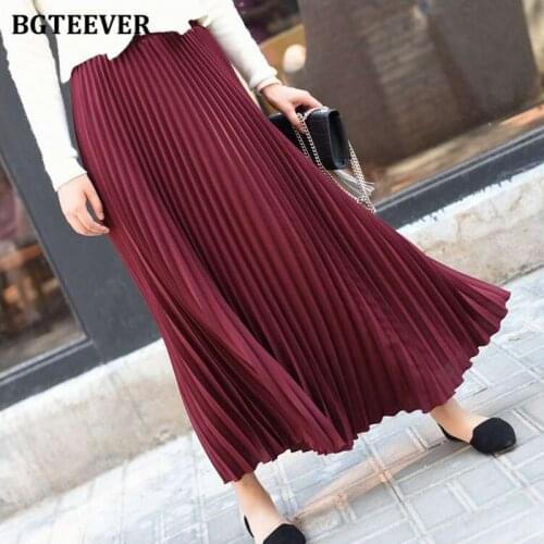 Плиссированная юбка BGTEEVER China At AliExpress