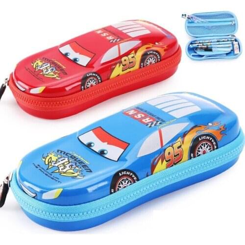 Disney boys pencil case primary school students stationery case cartoon car stationery case pencil case large capacity gift