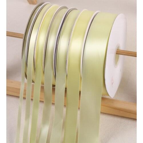 Baby Maize Color Ribbon 100 Yards/Roll Polyester Ribbon Wedding Party Christmas Decoration Cake Gift Box Wrap DIY Accessories