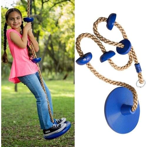 Childrens Outdoor Swing Disc Swing Seat Rock Climbing Rope Jungle Park Gym Fitness Sports Swings Set Kids Entertainment Toys