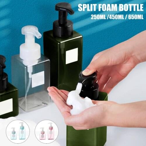250ml/450ml/650ml Foam Pumps Bottle Manually Press Soap Foaming Mousses Liquid Dispensers Household UD88