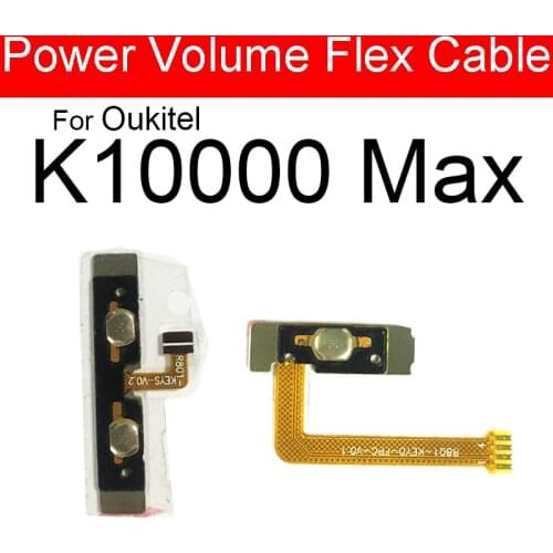 Power Side Button Flex Cable For Oukitel K10000 Max K10000Max Power ON / OFF Sidekey Button Flex Ribbon Replacement Repair Parts