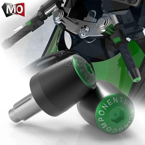 22MM Motorcycle Handlebar Grips Slider Cap Plug Hand Bar End For Kawasaki ZX10R ZX12R VERSYS 1000 ZX6R ZX636R ZX6RR NINJA 1000