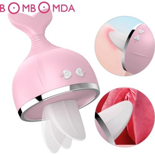 Clitoral Licking Vibrator Sex Toys For Women Vaginal Vibrating Egg G-Spot Clitoris Stimulator Nipples Toys For Adults Masturbato