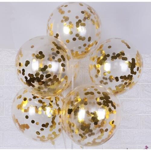 10pcs/lot Glitter Confetti Latex Balloons Agate Metal Gold Clear Romantic Wedding Birthday Party Decoration Kids Baby Shower