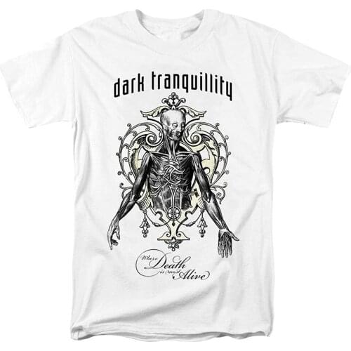Mens TShirt Short Sleeve Shirt Dark Tranquillity Rock Tee Women Hiphop Shirts(9)