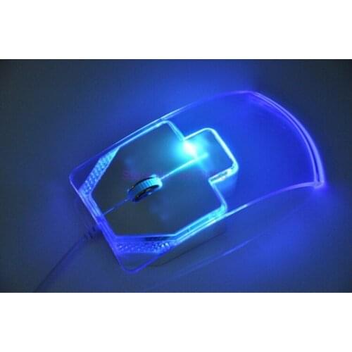 100pcs Game Mouse Ergonomic 1600 DPI Optical USB LED Wired Mice For PC Laptop Computer