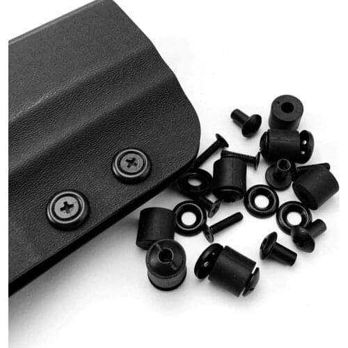 6 Sets Kydex Holster Screw Parts & Accessories Fast-dialing Sheath Screw Fittings Making K Sheath DIY Waist Clip Screw