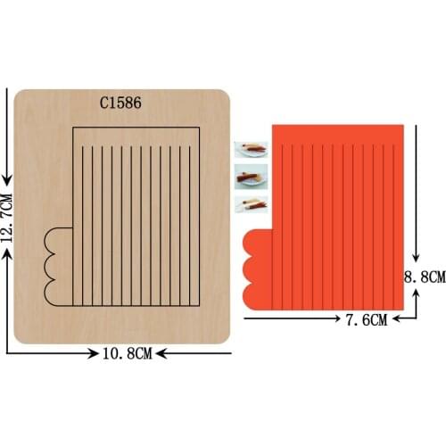 New Bow Pendant Wooden die Scrapbooking C-1586 Cutting Dies Multiple sizes