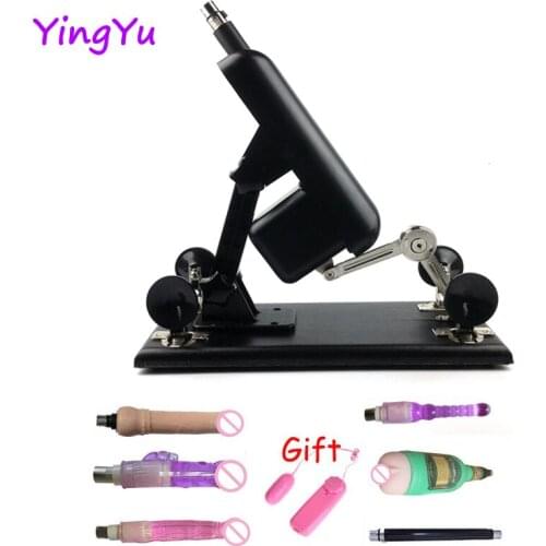 Updated version Sex Machine Automatic With Dildo Masturbation Sex Toy For Woman Pumping Gun Love Machine Strong Power Vibrator