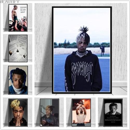Poster Room Decor Music Rapper Xxxtentacion Singer Posters And Prints Canvas Painting Pictures On The Wall Decoration Home Decor