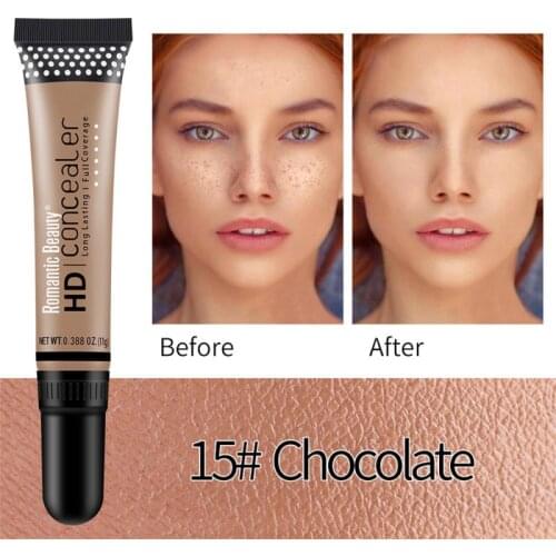 Romantic Beauty 13 Colors Concealer Face Makeup Repair Face Scars Acne Cover Moisturizing Long-lasting Liquid Foundation TSLM2