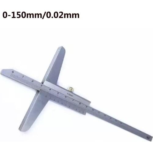 Vernier Depth Gauge 0-150mm/0.02mm Depth Caliper Micrometer Measuring Tools Mini Vernier Caliper gauge micrometer