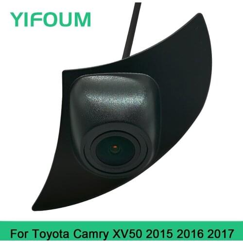 YIFOUM HD CCD Car Front View Parking Night Vision Positive Waterproof Logo Camera For Toyota Camry XV50 2015 2016 2017