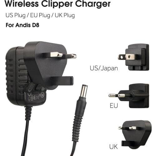 US/EU/UK Plug Hair Clipper Charger Wireless Hair Clipper Adapter Clipper Power Adapter Suitable For Andis D8 Barber Accessories