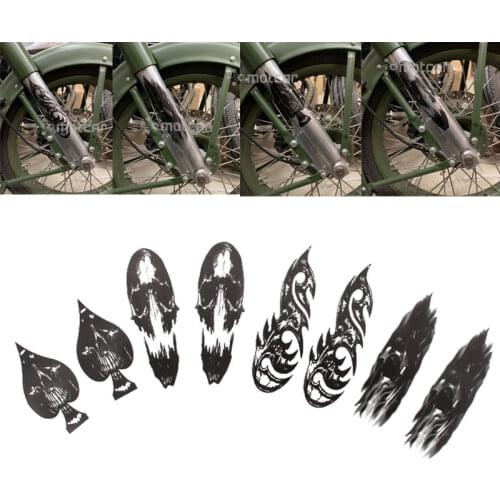 2pcs Motorcycle Bike Car Front Fork Personality Decals Graphic Stickers Emblem Universal for Kawasaki Honda Yamaha Harley
