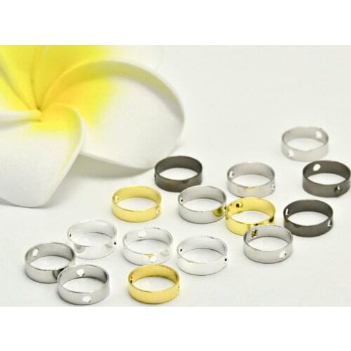 20pcs ZHU RU 8*2.5mm ring annulation Round circle shape Charms Making earring Clothes bag shoes jewelry Connector accessorie