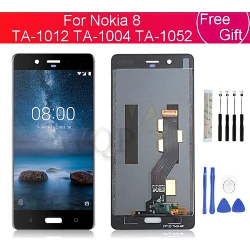 For Nokia 8 LCD Display Touch Screen Digitizer Assembly For Nokia 8 TA-1004 TA-1012 TA-1052 Lcd Replacement Repair Parts 5.3"