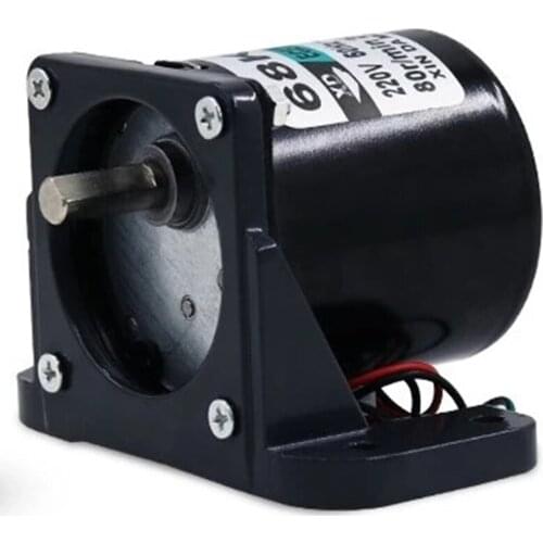 Motor+Bracket 68KTYZ eccentric shaft permanent magnet synchronous AC motor 220V28W2.5rpm-80rpm CW CCW motor