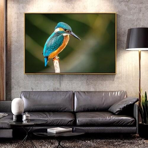 Artcozy Oil Canvas Painting kingfisher For Home Decoration Wall Art