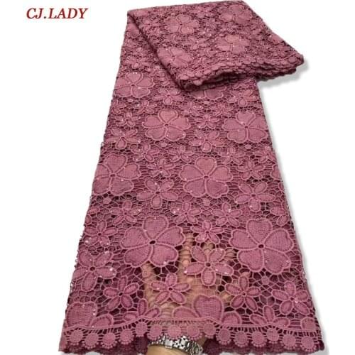 French Net Lace Fabric With Sequins Lace Fabric 2021 High Quality Tulle African Voile Lace Nigerian For Wedding Dress in Party