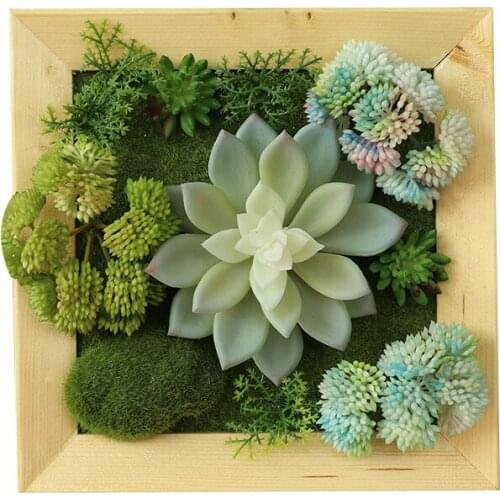 Nordic tropical artificial plants wall hanging living room deer head simulation cactus home decoration accessories