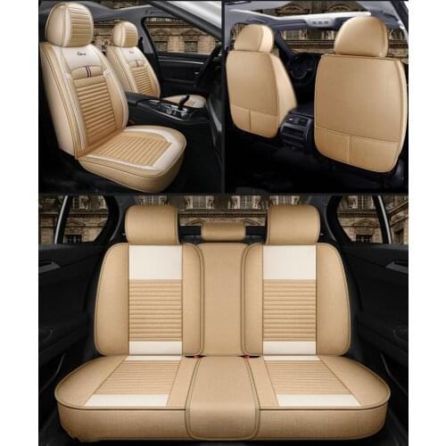 Factory Cheap Price Car Seat Cover Cushion Ice Silk Full Set Surround Universal Well Fit 5 Seats Auto Models