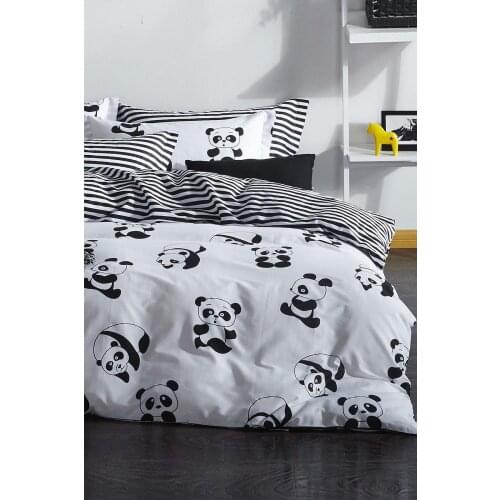 Bedding Set 2020 With Pillowcase Duvet Cover Sets Linen Sheet B&W Panda Double Queen Size Quilt Covers Bedclothes Modern Cute