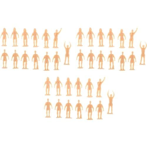 MagiDeal 36x 1/87 Scale Soccer Football Player Figure Model HO OO Layout for Train Railway Park Garden Sporting Scene