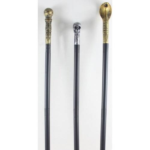 Evil Witch Halloween Fancy Dress Handheld Cane Staff Snake Skeleton Skull King Magic Wands Canes Costume COSPLAY props GIFT