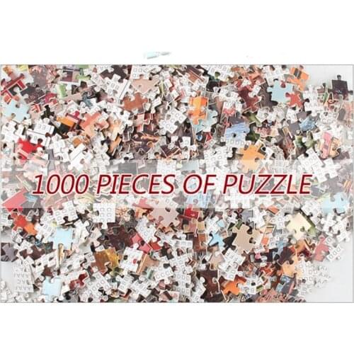 3D Blooming Flower Puzzle Set 1000pcs Puzzle Room Decoration Family Game Brain Developmental Game Oil Painting Jigsaw 69HE