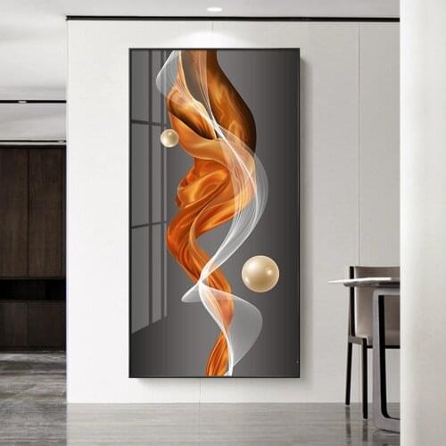 Orange Nordic Abstract Modern Geometry Combination Print Painting Wall Art Picture Poster Canvas Living Room Office Home Decor