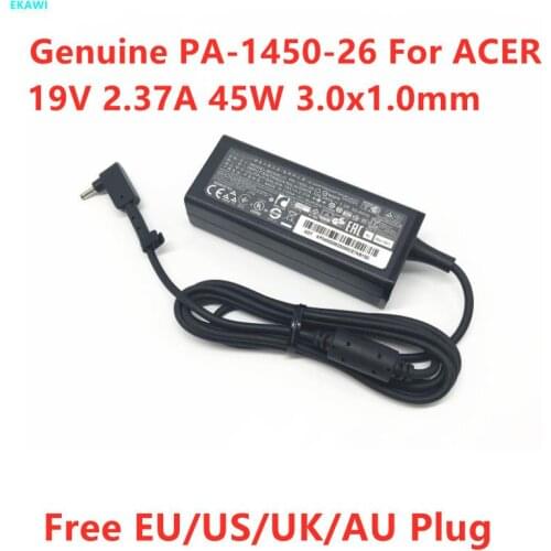 Genuine 19V 2.37A 45W 3.0x1.0mm PA-1450-26 A13-045N2A AC Adapter For ACER Aspire SWITCH SF514 TRAVELMATE X349 R5 Laptop Charger