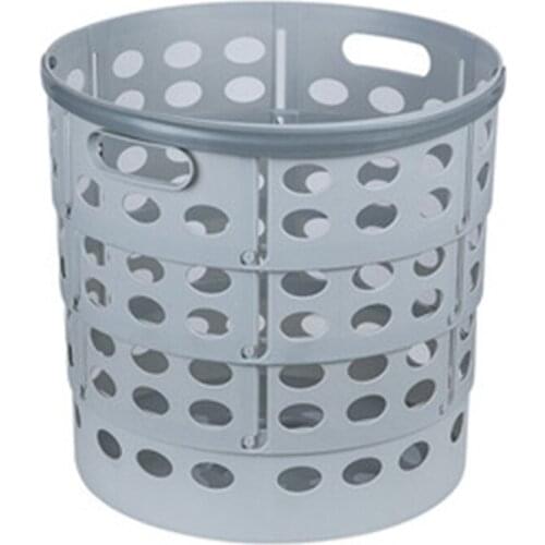 Plastic Laundry Basket, Large Bathroom Clothes and Toy Storage Basket,Folding Laundry Hamper, Household Laundry Hamper