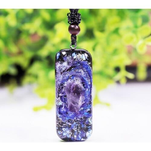 Orgone Pendant Meditation Crystals Energy Reiki Stone Necklace Amethysts Reiki Charm Pendant Jewelry For Women