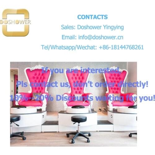 DS-QC-2 promotion table new design massage with queen foot spa for throne salon massage table pedicure chair