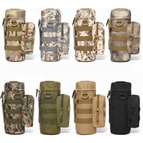 Outdoors Water Bottle Pouch Tactical Gear Kettle Waist Shoulder Bag for Army Fans Climbing Camping Hiking Bags