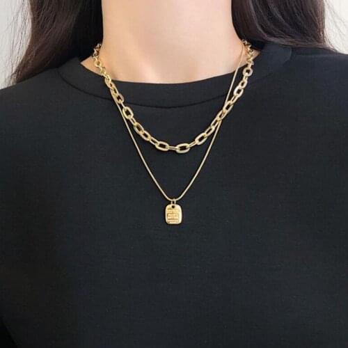 Vintage Multi-layer Coin Chain Choker Necklace For Women Gold Silver Color Fashion Portrait Chunky Chain Necklaces Jewelry