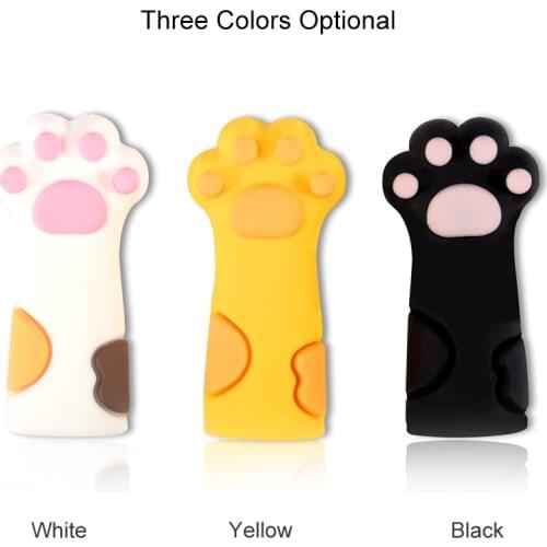 Cute Cat Paw Shape Nipper Cover Protective Sleeve for Nail Cuticle Scissors Manicure Pedicure Tools Kit Dead Skin Scissor Cap