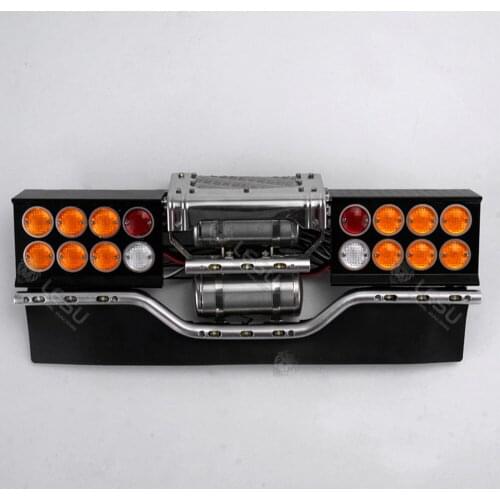 1/14 Rc Scania Truck Tail Beam Taillight Gas Tank Set, Double Flashing Warning Light Night Lamp Tamiya Tractor R620 R470