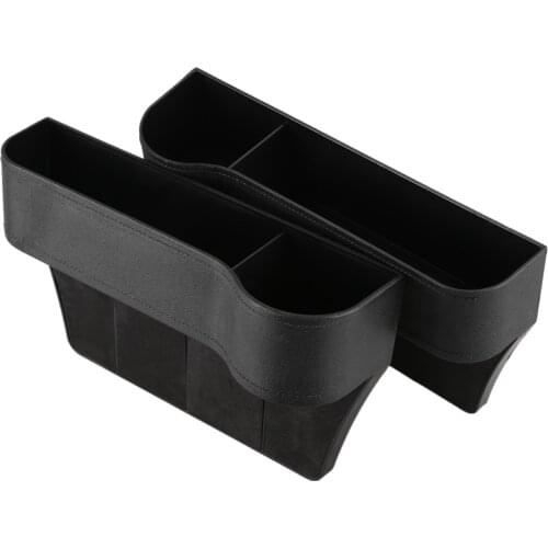 2 X Car Seat space Catcher Organiser Storage Box Pocket W/ Cup Holder Side