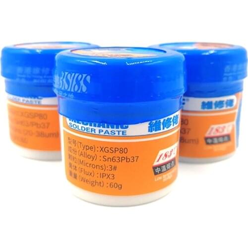 5Pcs/lot Original Mechanic Solder Paste Sn63/Pb37 35G 60G 183 Welding Flux for Phone PCB Circuit Board SMT Repair