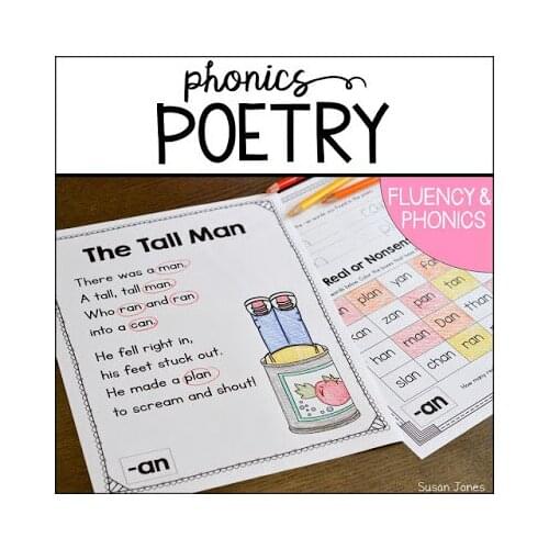 Phonics Poems for Grades K-2 | with Digital Version for Distance Learning PDF Electronic File