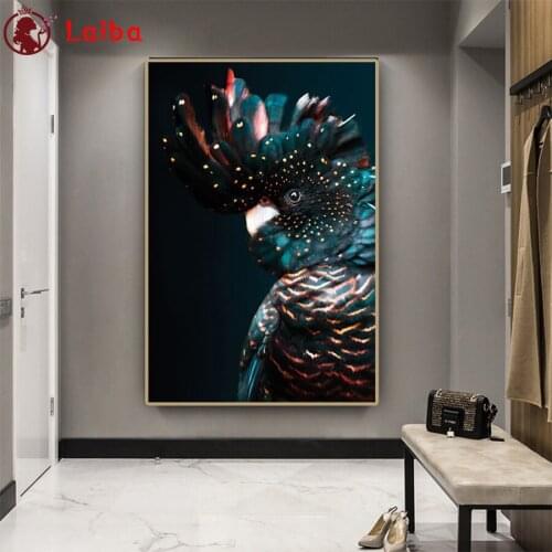 3d diamond embroidery Modern animal art, cockatoo Diy full diamond painting stitch cross mosaic picture rhinestones home art