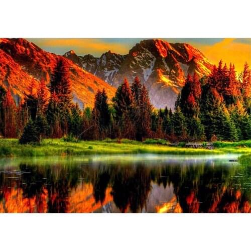 Diamond Embroidery Full Display Diamond Mosaic Diamond Painting Pictures Of Rhinestones Landscape Cross Stitch Sale
