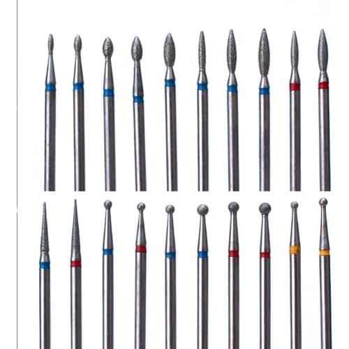 Hot Sell 1pcs Diamond Nail Drill Bits Electric Manicure Machine Drills Accessories Rotary Burr Mills Cutter Nail Remover Tools