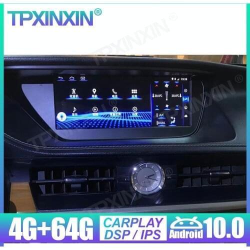 Android 10.0 4+64G Auto Stereo For Lexus ES 2013-2018 Carplay Car Radio GPS Navigation Headunit Multimedia Player Tape Recorder