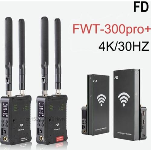 Feidu FWT-300pro+ Wireless Video Transmission System Transmitter Receiver 300 pro plus 4K/30HZ 1000ft UHD Transmitter for Camera